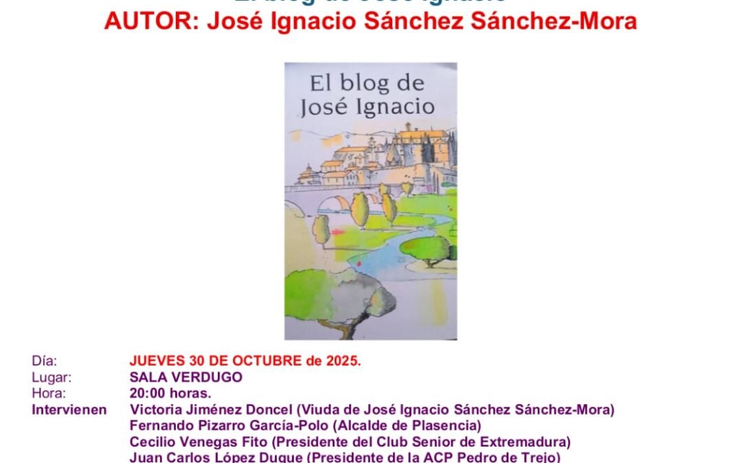 PRESENTACIÓN LIBRO: «EL BLOG DE JOSÉ INGACIO»