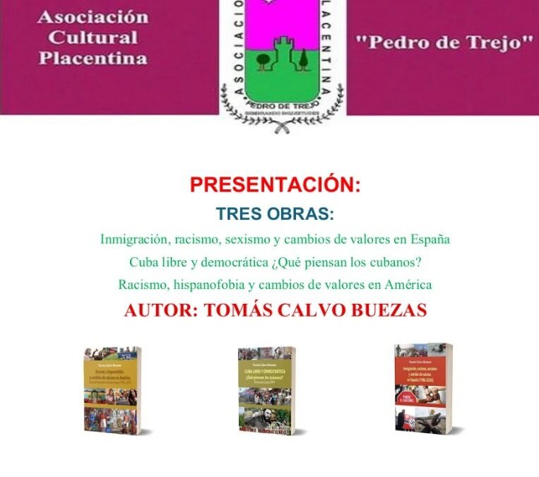 Presentación en Plasencia de Tres Libros de Tomás Calvo Buezas