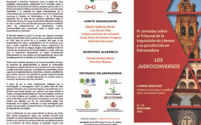 IV Jornadas sobre el Tribunal de la lnquisición de Llerena y su jurisdicción en Extremadura