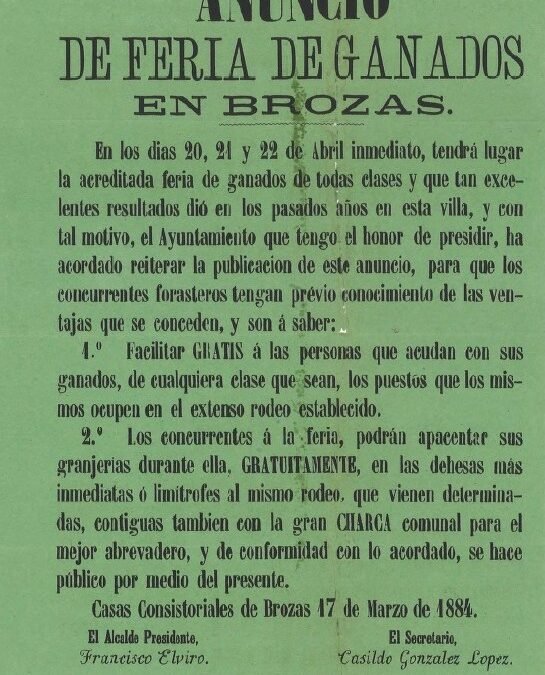 UN CARTEL DE 1884