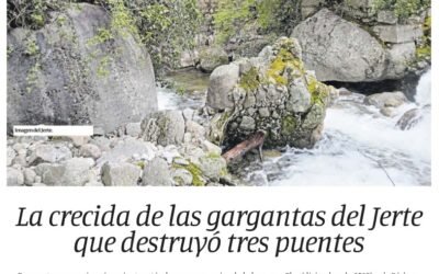 La crecida de las gargantas del Jerte que destruyó tres puentes: los efectos del temporal de lluvias de diciembre de 1935