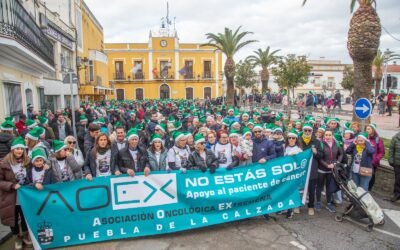 RUTA VERDE SOLIDARIA A FAVOR DE AOEX: «Memorial Paqui Acevedo». Puebla de la Calzada