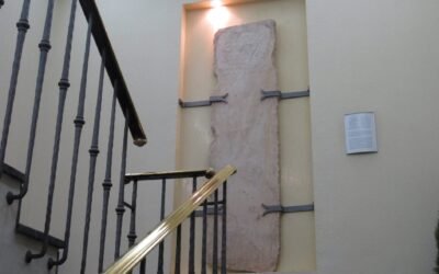 MONTIJO. LÁPIDA DE LA VILLA ROMANA DE TORREÁGUILA, SIGLO VI D.C.