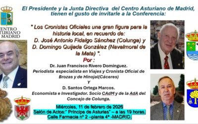 HOMENAJE A DOS CRONISTAS OFICIALES