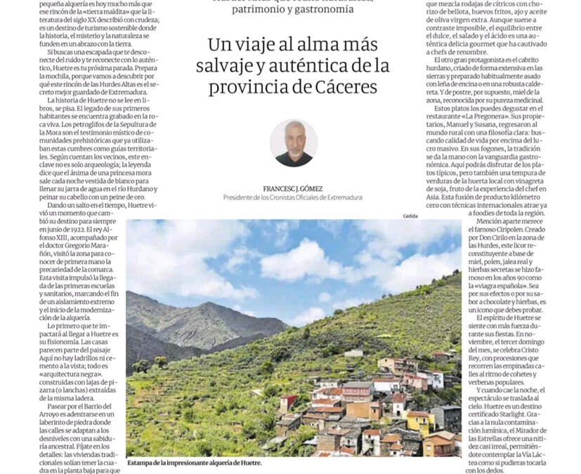 Huetre, un viaje al alma más salvaje y auténtica de la provincia de Cáceres