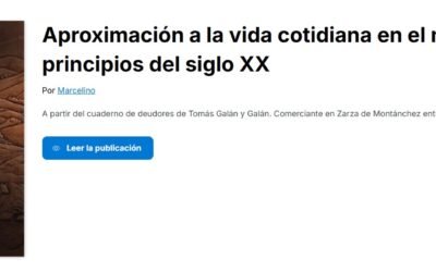 Aproximación a la vida cotidiana en el medio rural a principios del siglo XX