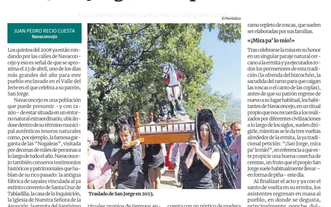 “¡San Jorge, mira pa’ lo mío!”: Navaconcejo se prepara para festejar a su patrón