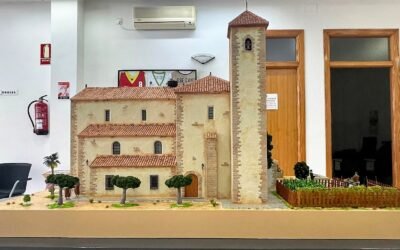 Una maqueta recrea el convento franciscano de Santiago en Lobón