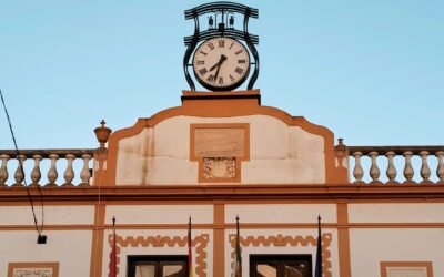Montijo. El reloj del Ayuntamiento