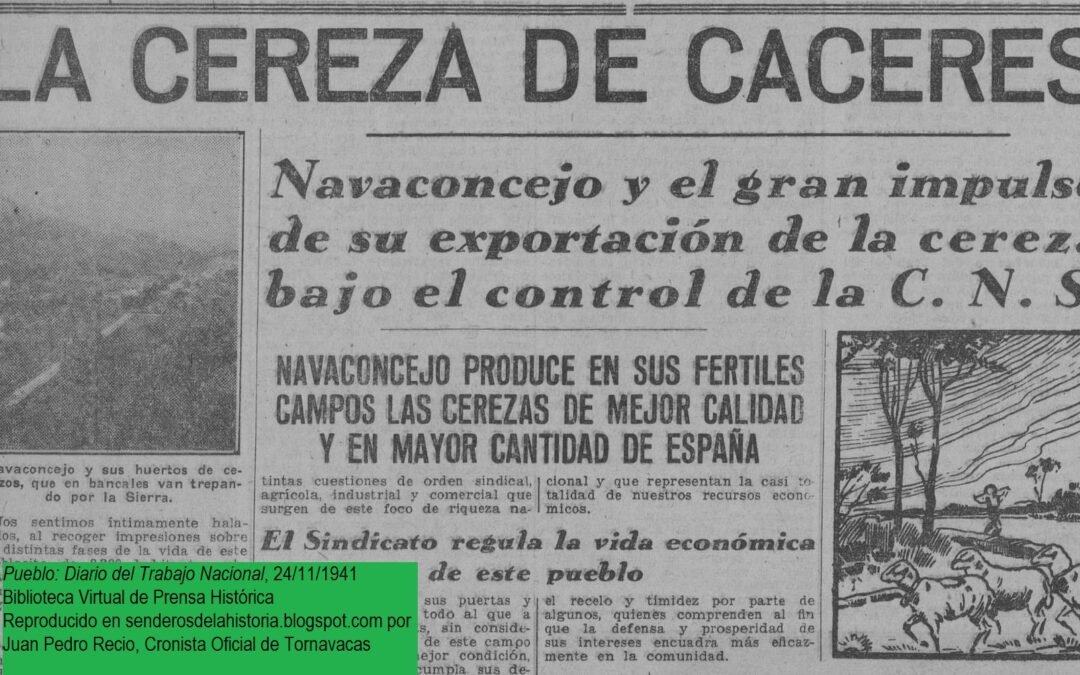 LA CEREZA EN EL JERTE EN LOS AÑOS DE LA POSGUERRA. LA DÉCADA DE 1940 (I). LAS CEREZAS DE NAVACONCEJO.