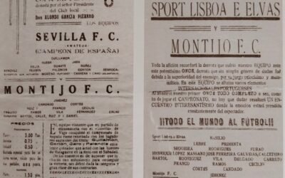 Trofeos del Montijo F.C. en la Feria y Fiestas Patronales 1932-1935