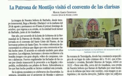 La primera visita de la Patrona de Montijo al convento de las clarisas (año 2019)