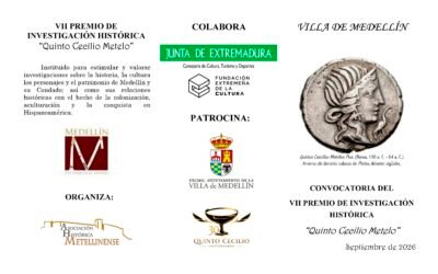 Convocatoria del VII Premio de Investigación «Quinto Cecilio Metelo»