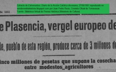 HISTORIAS DE LA CEREZA EN EL JERTE (IV): LA DESTACADA PRODUCCIÓN DE CEREZA EN CABEZUELA DEL VALLE. AÑO DE 1951 .